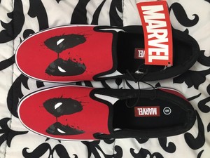deadpool slip on shoes