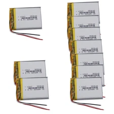 10 pcs 3.7V 320mAh 1.18Wh Li-Polymer Li Battery 353040 Thermistor NTC 3 Cables
