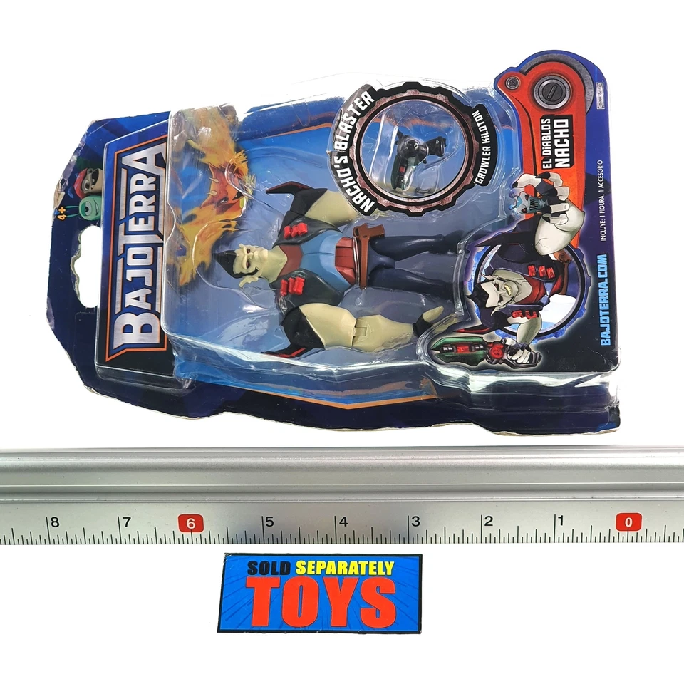 Figura de acción Slugterra EL DIABLOS NACHO BAJOTERRA variante de tarjeta sin usar, en caja nueva sellada Foto 2 de 3