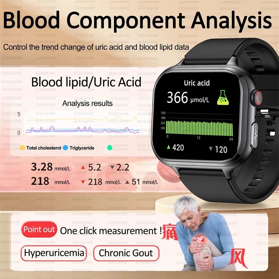 New 2025 Accurate Measure Organ monitoring uric acid ECG Blood Pressure Health - Image 2 of 4