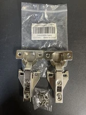 Probrico 1 Pair 2 Pack Kitchen Cabinet Hinges for Face Frame Concealed & Screws