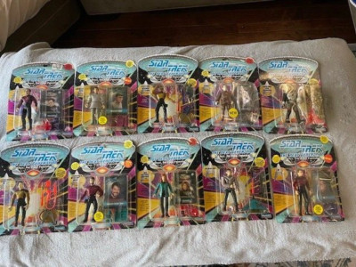 Star Trek The Next Generation Action Figure 1990's Lot 10