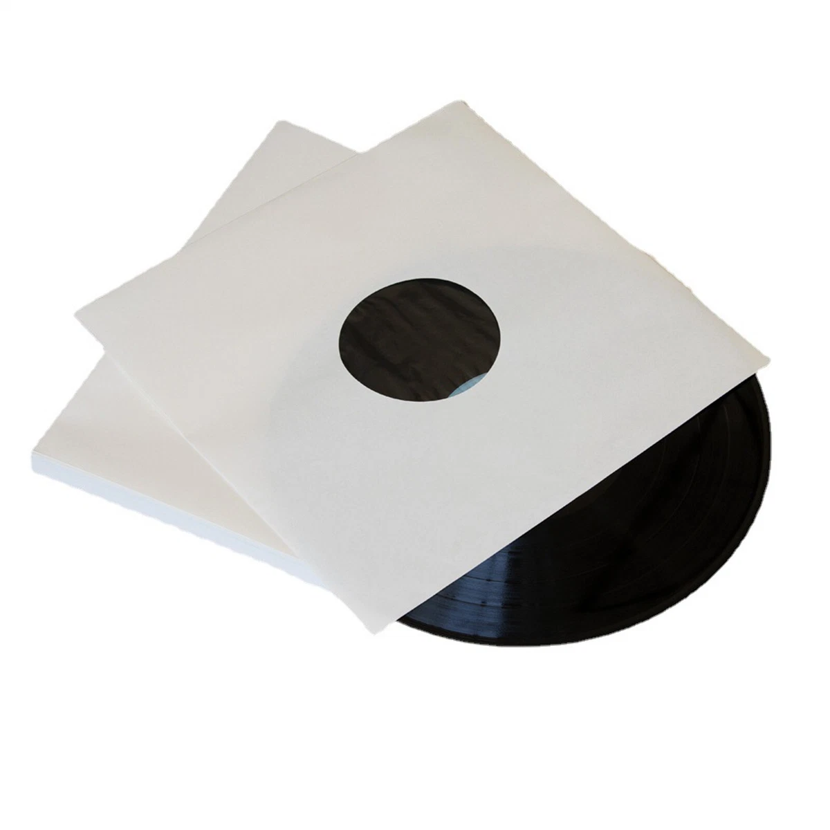 UP 200X White Paper Poly Lined Vinyl LP 12" Record Anti-Static Inner Sleeves AUS