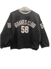 True Vintage 1980 s Bruno Khayat Blanc Bleu Youth Club BBYC Sweatshirt M/L