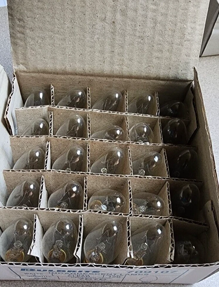 Bulbrite 7W 120V - Clear Bulbs - OEM Box of (25) NEW Bulbs 709107 - Image 3 of 3