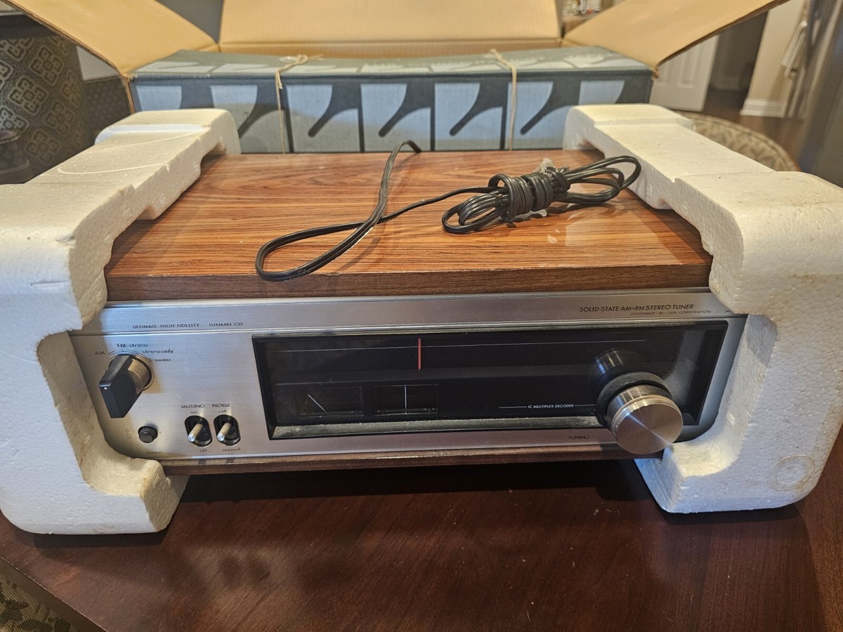 LUXMAN T-550 AM-FM ステレオチューナー ヴィンテージ品 LUXMAN T-550編