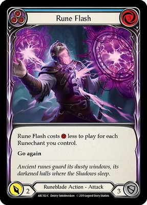 Rune Flash (Blue) Arcane Rising 1st Edition Flesh And Blood TCG | eBay