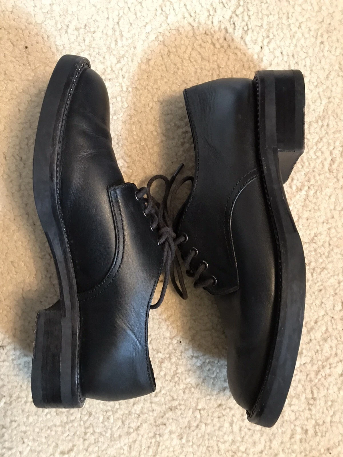 Mocassini di qualità da donna Coach neri stringati taglia 7 5B!