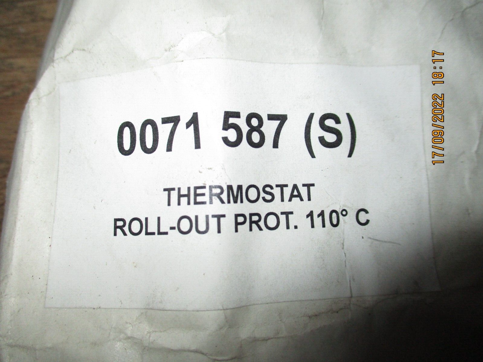 AO Smith 0071587 (S) Thermostat 110 Degree New | eBay