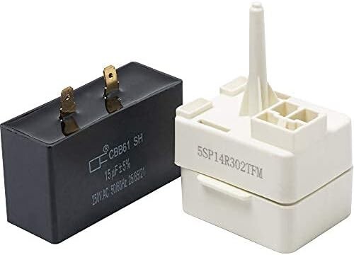 Kenmore Frigidaire Refrigerator Compressor Relay Start and Capacitor-image