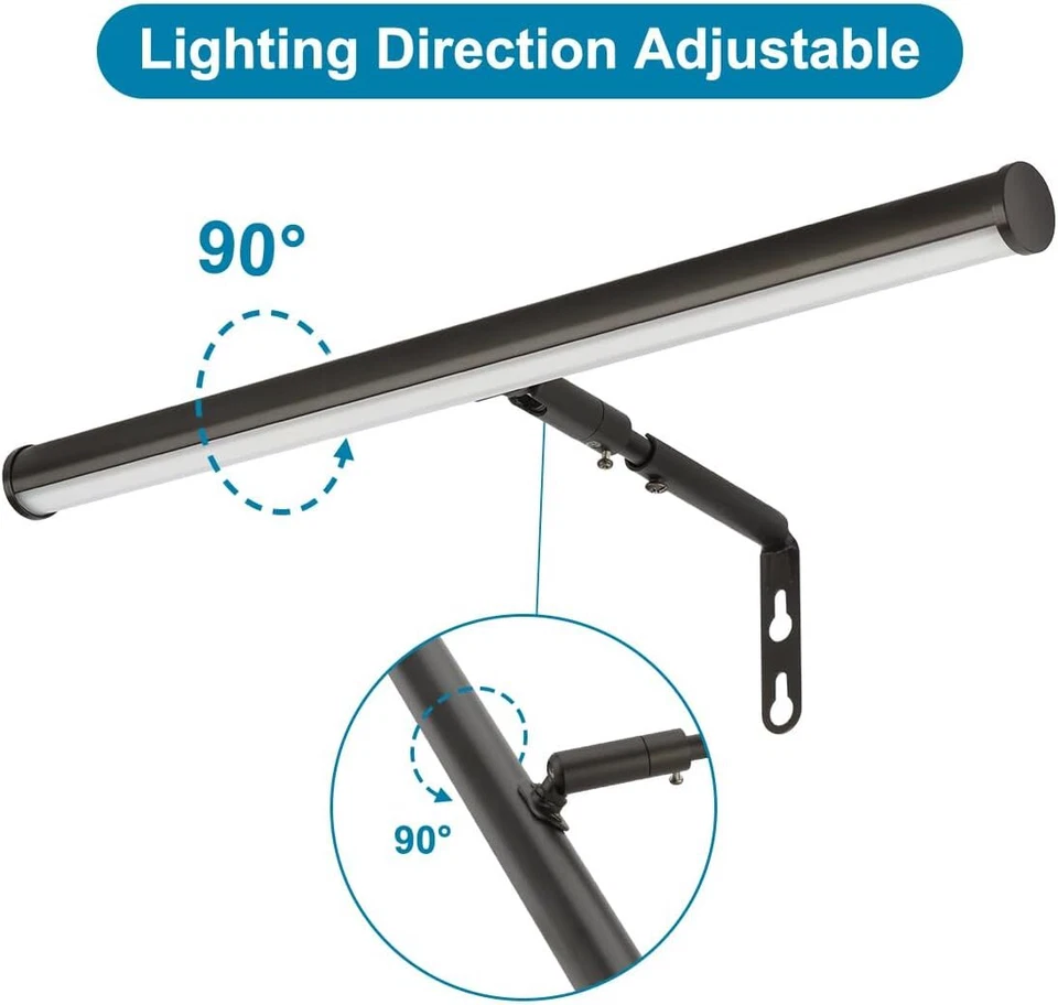LED Picture Lights for Paintings Plug in Adjustable Art Light Gallery Wall LighT - Image 2 of 4