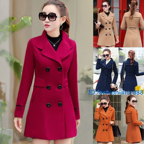 Discount Exclusive Brands Women Winter Warm Trench Long Coat Outwear