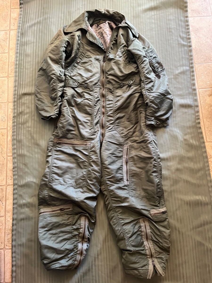 CWU-1/P Flight Suit Army Green Vietnam War Coverall Flyers Medium