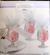 Wilton Imprimible Fiesta Favor Kit 24 piezas para Bodas y Duchas Mini Copas NUEVO