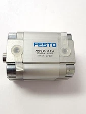 FESTO ADVU-25-15-P-A COMPACT PNEUMATIC CYLINDER 10 BAR. NEW. 156524.
