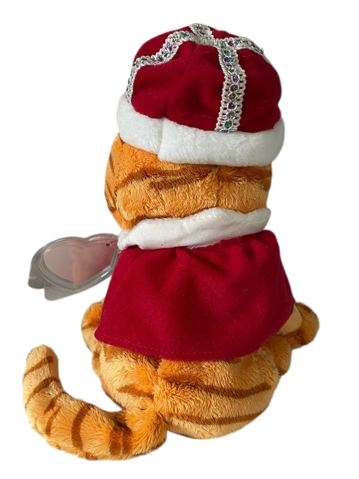 TY  Garfield 2006 His Majesty Beanie A Tail Of Two Kitties 8" Plush Toy w Tag - Image 3 of 4