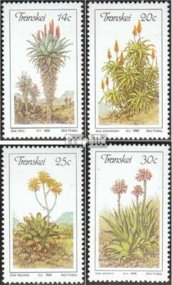 Afrique Du Sud – Transkei 185-188 (Édition Complète) – Timbres Premier Jour 1986 Aloen – Plantes Et Champignons – Collection Philatélie Prophila