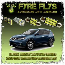 White LED interior lights package kit for 08-15 Rogue 6 pcs 3014 series SMD