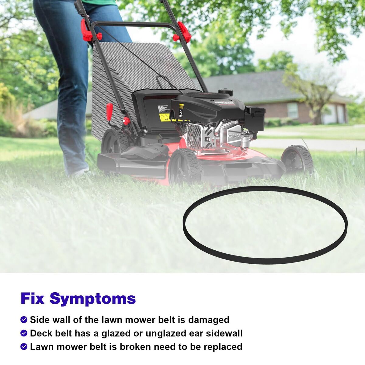 302040085 Lawn Mower Deck Belt for PowerSmart Mower Series