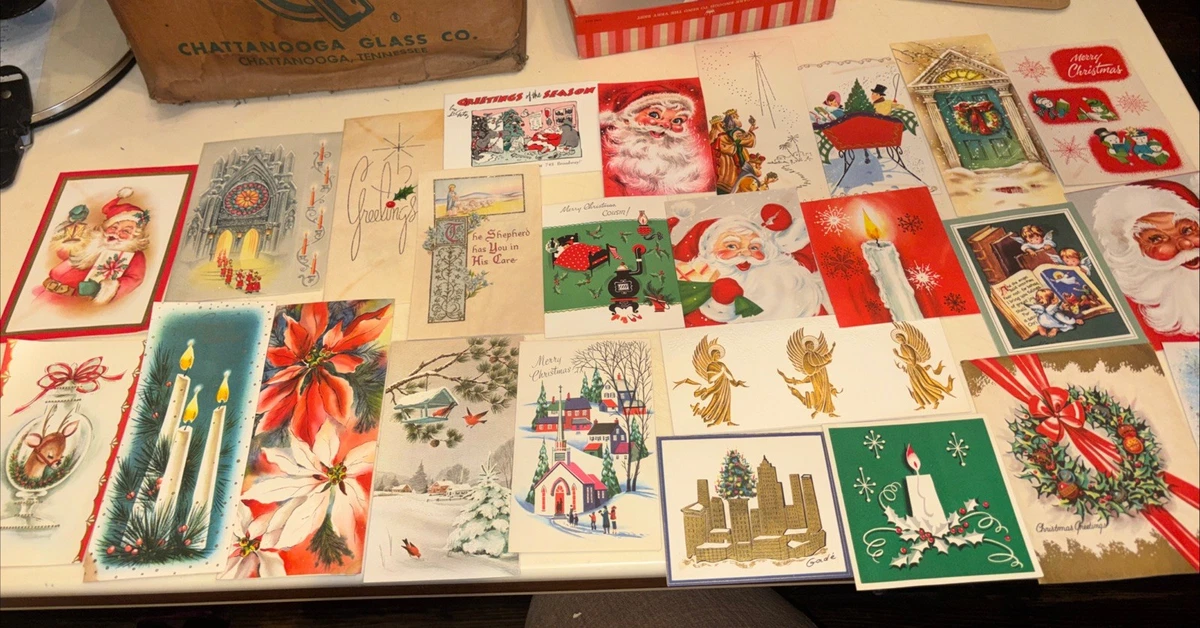收藏品老式圣诞卡片| eBay