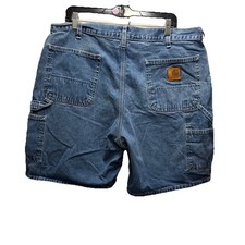 Carhartt Jean Shorts Men 38 Blue Denim Carpenter Cotton Workwear Y2K