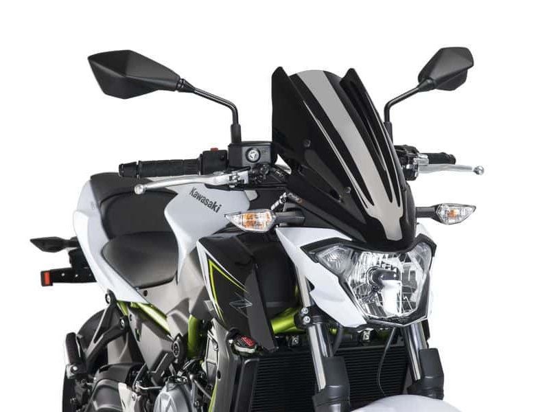 Puig Black New Generation Touring Screen Kawasaki Z650 2017-2019