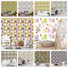 3D Teapot Cup Bird Cake Self-adhesive Wallpaper Removable Wallpaper Wall Mural