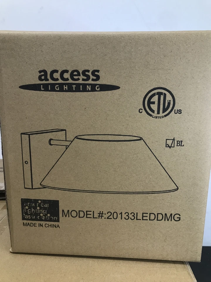 Arandela de parede Access Lighting 20133LEDDMG-BL Solano 5" de altura LED - Preta - Imagem 2 de 3