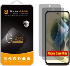 2 Pack Privacy Anti Spy Tempered Glass Screen Protector for Motorola Moto G St
