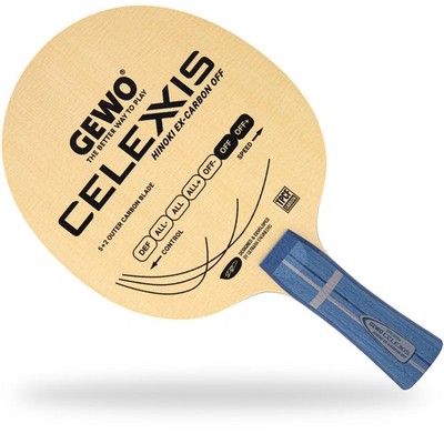 GEWO Tischtennisholz / Celexxis Hinoki Ex-Carbon OFF / NEU /