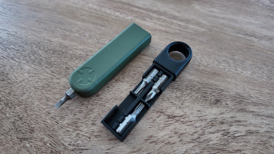 Mini Magnetic Screwdriver with Bit Storage | EDC Pocket Tool - Image 4 of 4