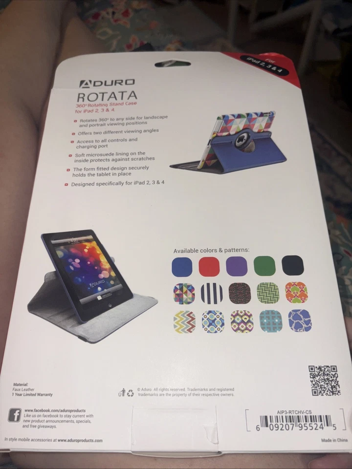 360 rotating leather stand case cover for ipad - Image 2 of 2