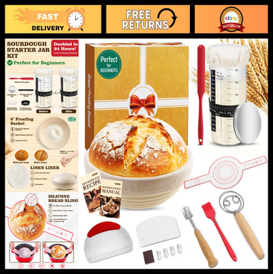 Sourdough Starter Kit - Complete Baking Supplies for Homemade Artisan Bread