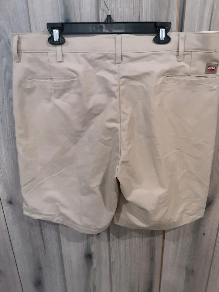 Red Kap Industrial Utility Work Shorts Khaki Color - Image 2 of 4