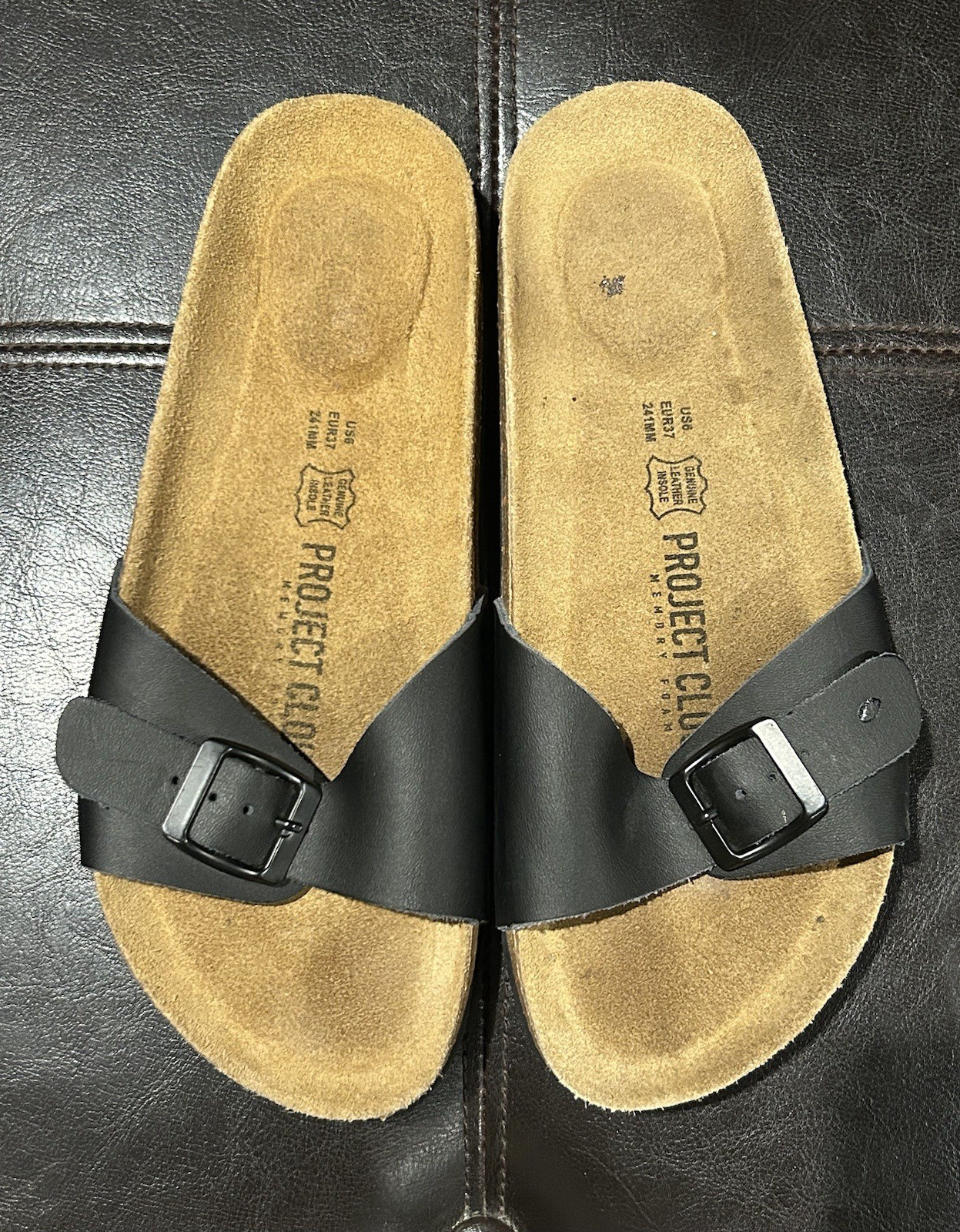 Project Cloud Memory Foam Slip On Sandals Black L… - image 1