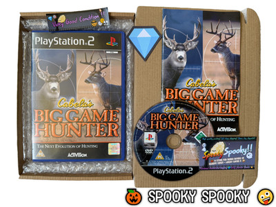 Cabela's Big Game Hunter PS2 - UK PAL sehr guter Zustand CIB mit Natural Disc - Tracked