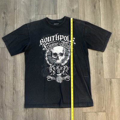 Southpole Exclusive Edition Mens L T Shirt Black Skull Graphic 