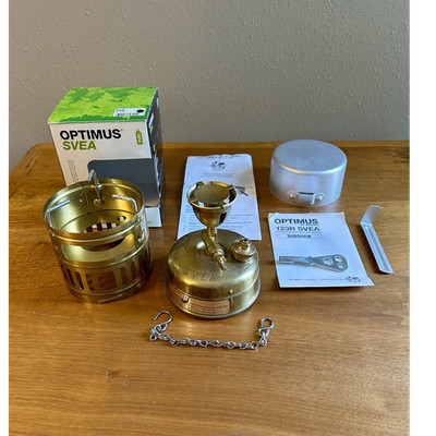 Optimus SVEA 123R Stove Sweden Complete w/ Box Manual Accessories. Very Good.