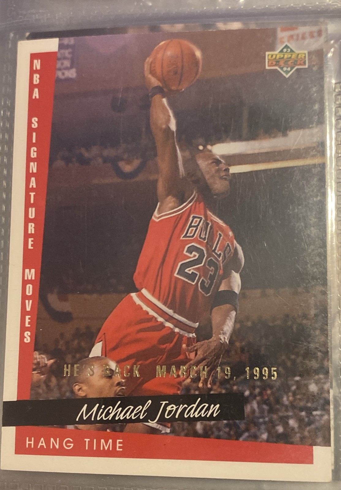 Michael Jordan #237 Basketball Cards 1994 Upper Deck He's Back trading card — raw and PSA graded price guide