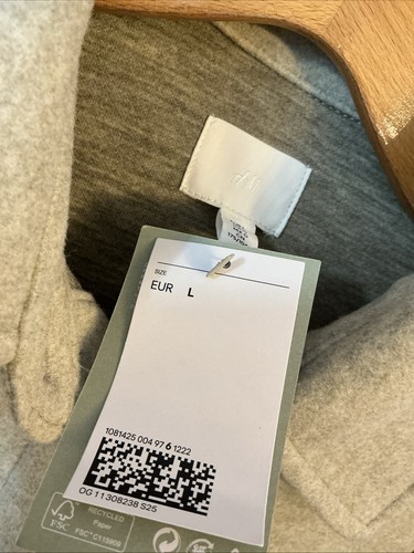 New H&M Oversized Shacket - Size Large - Picture 3 of 4