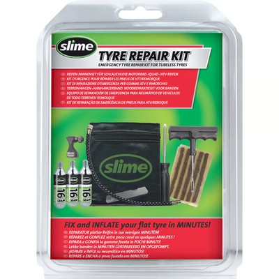 Slime Reifen Pannenset groß schlauchlos Motorrad Roller PKW Anhänger Reparatur