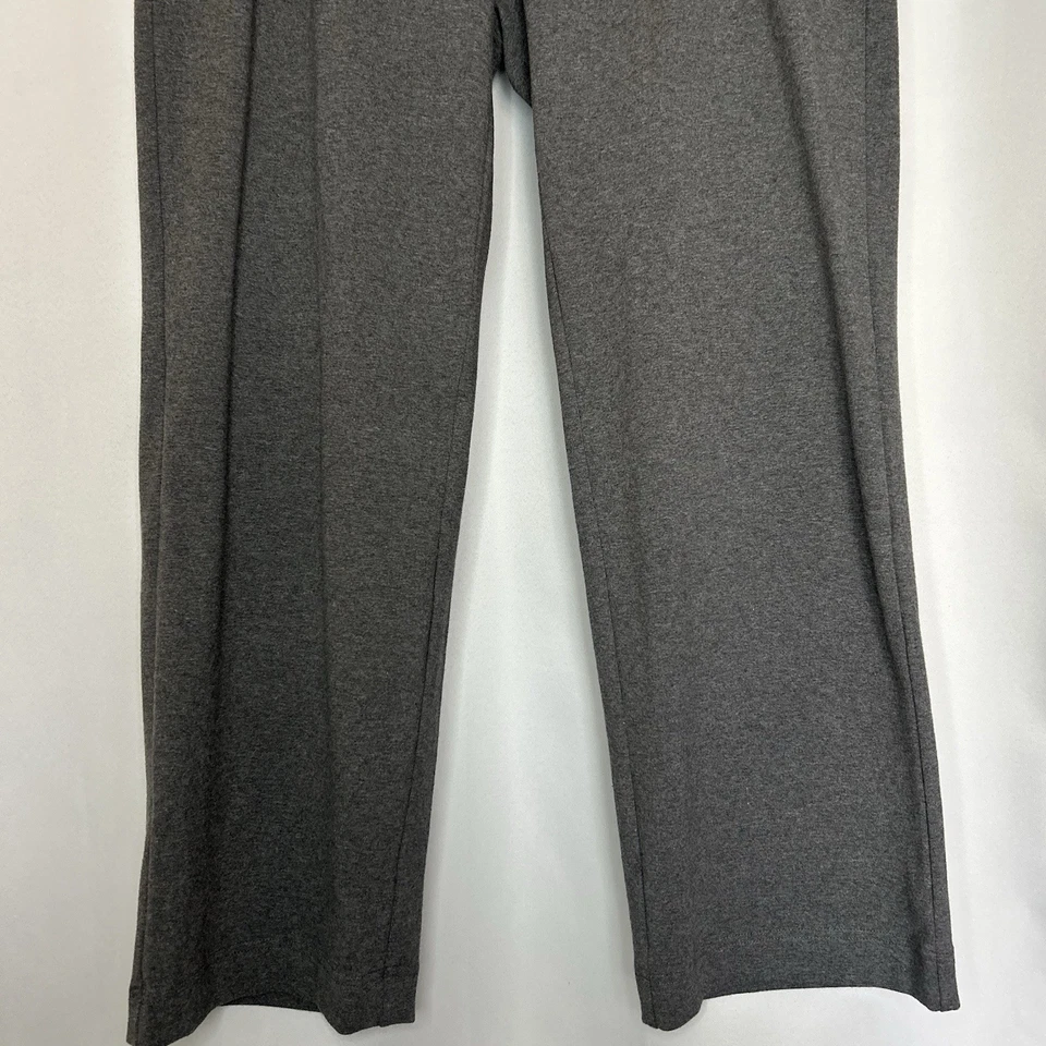 Lands End Pants Womens SZ M/P Gray Starfish Straight Leg Pull On Stretch Cotton - Image 3 of 4