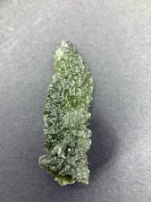 Moldavite 4.80G Maly Chlum Hedgehog Rotating Stick Shape Tektite Czech Republic