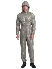 Mens Coveralls Casual Overall Adult Work Jumpsuit One Piece Outfit Suit Unisex