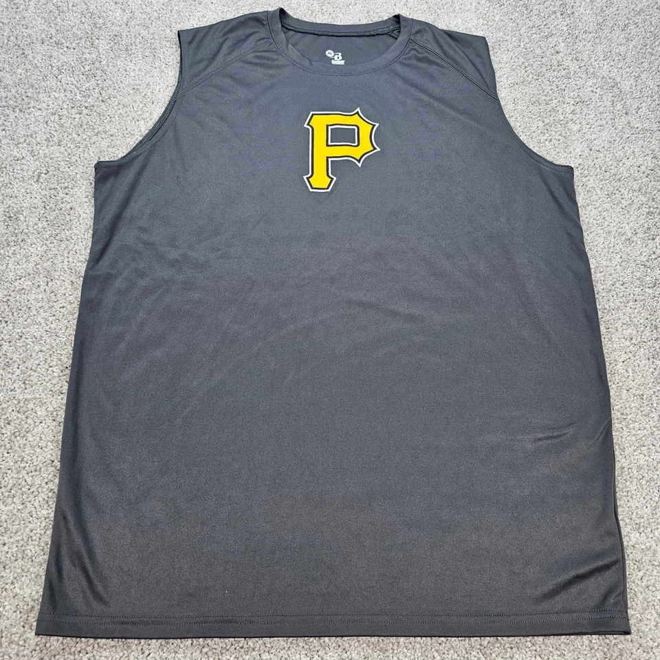 Camiseta sin mangas Badger Sport Piratas de Pittsburgh para hombre XL nueva sin etiquetas Foto 2 de 4