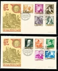 1958 Pair Spain First day Covers for Stamp Day (3605U)
