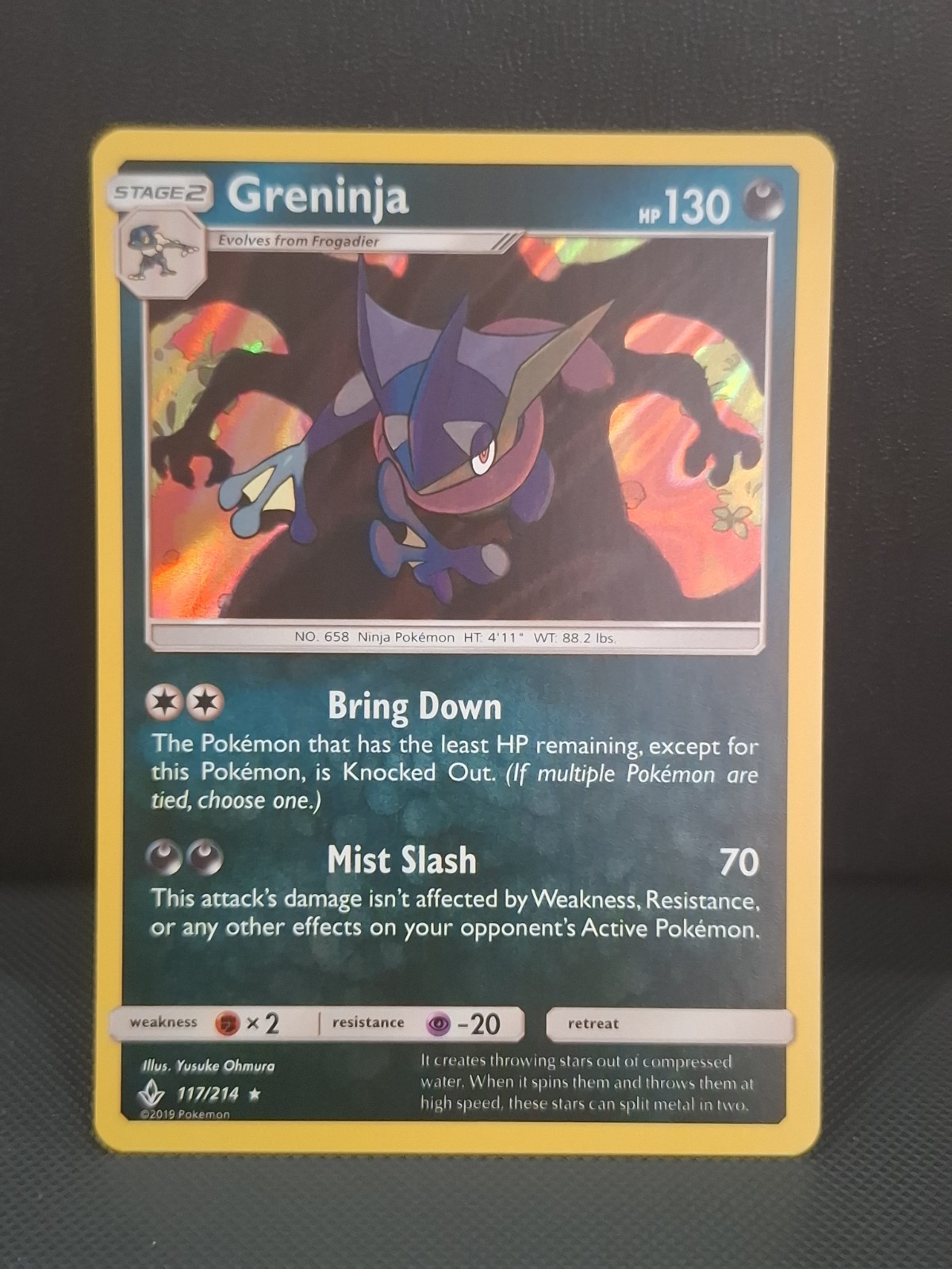 Greninja 117/214 SM - Unbroken Bonds NM POKEMON TCG