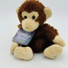 Vtg Russ Shining Stars Plush Fuzzy SOFT Mollie Monkey Retired 2006 Sealed Tag 9"