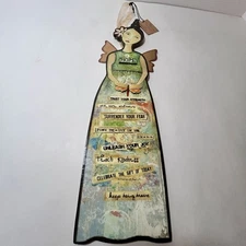 DEMDACO Kelly Rae Roberts "Hope Angel" Hanging 3D Plaque 2009 NWT 15.25" x 4"