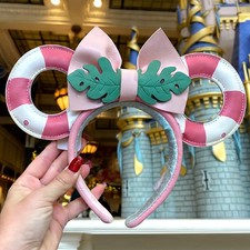 Disney.Parks Loungefly Vacation Style Poolside Minnie Mouse Ears Headband 2026